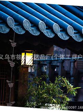 跨境新品工艺品铁艺小鸟雨链户外装饰摆件复古金属房檐漏工艺装饰