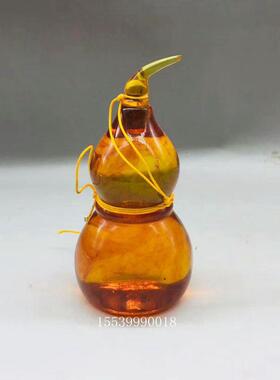 金珀蜜蜡葫芦摆件福禄寿家居装饰品办公室风水工艺品摆设