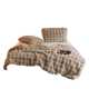 Tuscan rabbit hair short velvet casual cover blanket light luxury high-end sofa blanket soft warm velvet blanket bedroom blanket