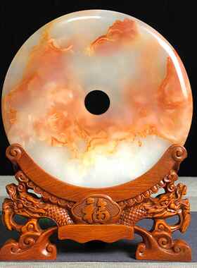 天然玉石安全扣饰阿富汗玉石客厅镇屋庭院家庭财富入口玉石乔迁礼