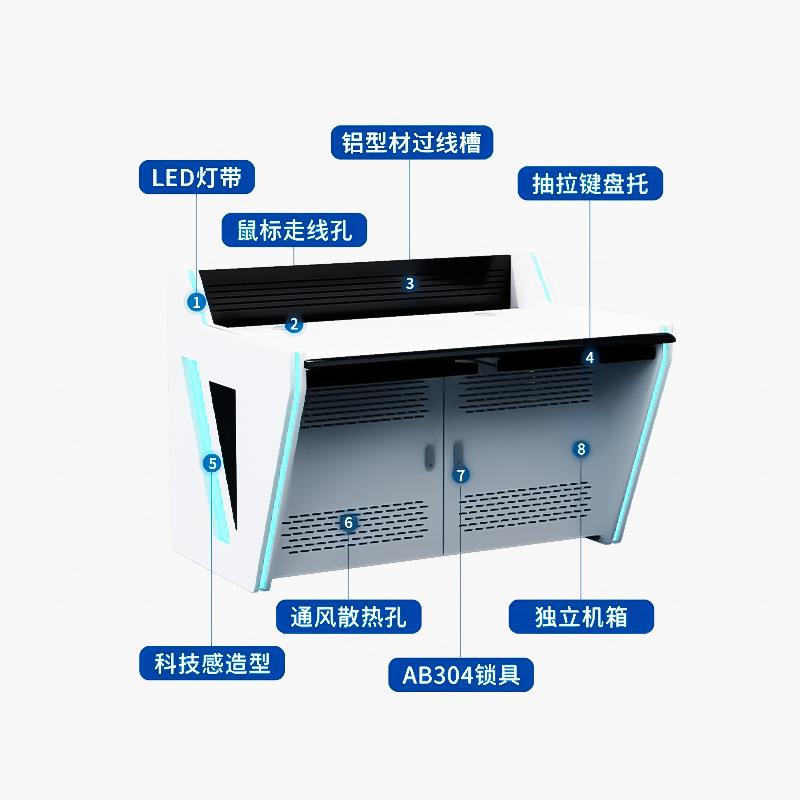 Centralized console PC industrial computer cabinet console video security monitoring console dust-proof intelligent operating console