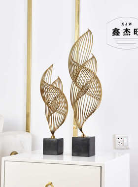 创意电视柜摆件现代客厅玄关酒柜金属工艺术品家居装饰品摆设