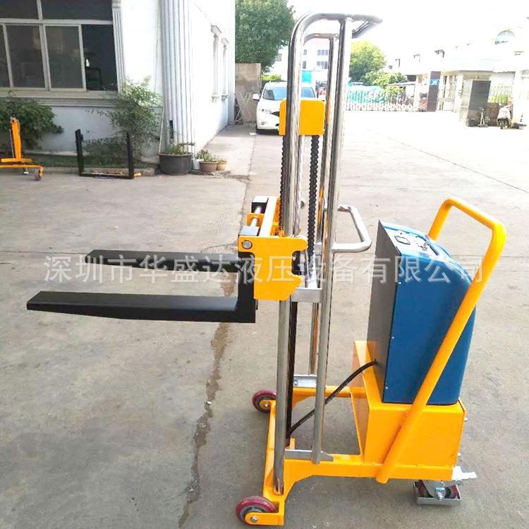 400kg轻型电动堆高车不锈钢迷你型升降车手推升高车小型电动叉车 - 图2