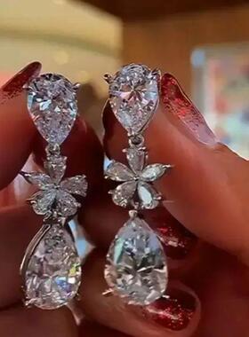 52 Styles Lab Moissanite Dangle Earring 925 sterling silver