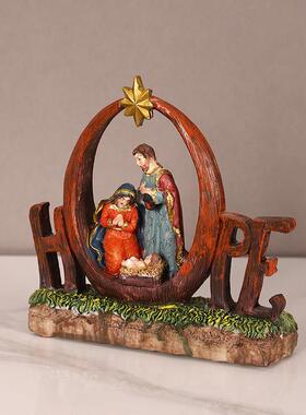 欧式复古客厅玄关电视柜酒柜办公桌装饰摆件新款轻奢高档开业礼物