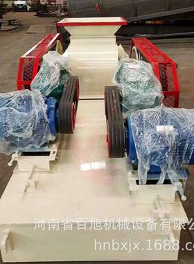 小型矿石对辊机250*400双齿辊破碎机煤块河卵石石英石对辊破碎机