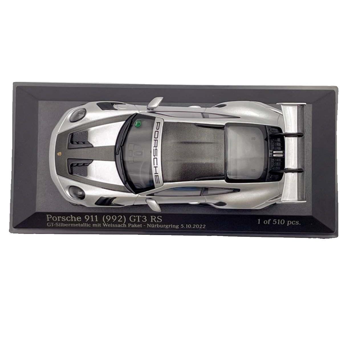 新款MINICHAMPS 1:43 PORSCHE保时捷911 992 GT3 RS 2022合金汽车-图3