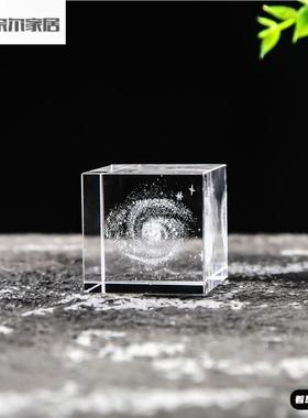 无聊了看看下雨的云朵雨点水晶桌面摆件生日礼物女生女朋友教师节