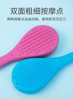 捶背硅胶按摩锤家用养生保健敲打锤肩颈专用经络拍打大棒槌拍痧板