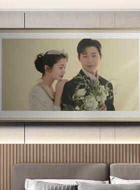 婚纱照相框相册集制作经典照相馆婚纱照墙定制床边放大组合墙挂