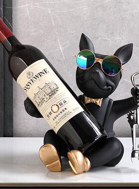 轻奢红酒酒架摆件餐桌装饰品客厅酒柜摆件家居红酒托架乔迁送礼