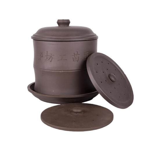 豆苗工坊紫砂豆芽罐大容量生发豆芽机家用发芽盆其他 - 图3