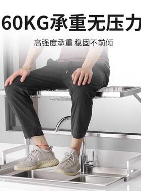 厨房多层碗碟沥水架不锈钢水槽置物架多功能厨具收纳置物架沥水架