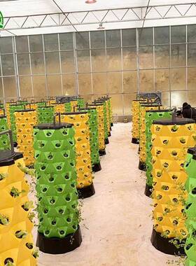 现货培菠萝塔无土栽培气雾栽培塔大棚蔬菜种植设备立体水培种植塔