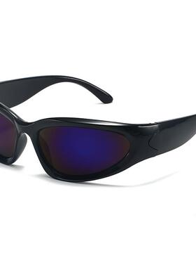 千禧未来科技太阳镜男女运动太阳镜朋克护目镜色调飞行员时尚眼镜