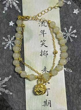 热卖超值新款铃音绮梦手链国风金丝铃铛一步一响闺蜜礼物配饰