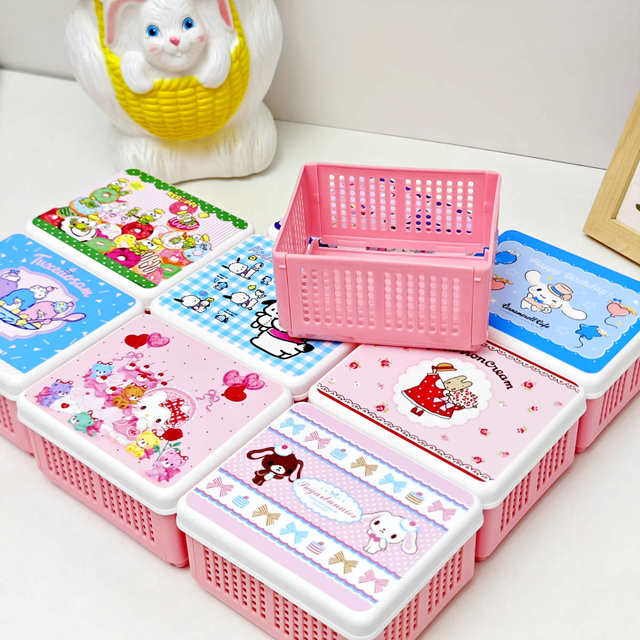 Kulomi folding storage box Yugui Dog desktop sorting box Pacha Dog miscellaneous storage box multi-purpose