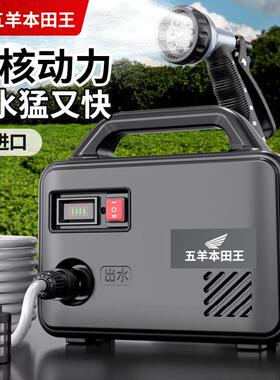进口抽水泵农用灌溉充电式菜地浇水机家用小型抽水机淋花浇菜