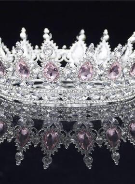 Crystal Vintage Royal Queen King Tiaras and Crowns Men/Women