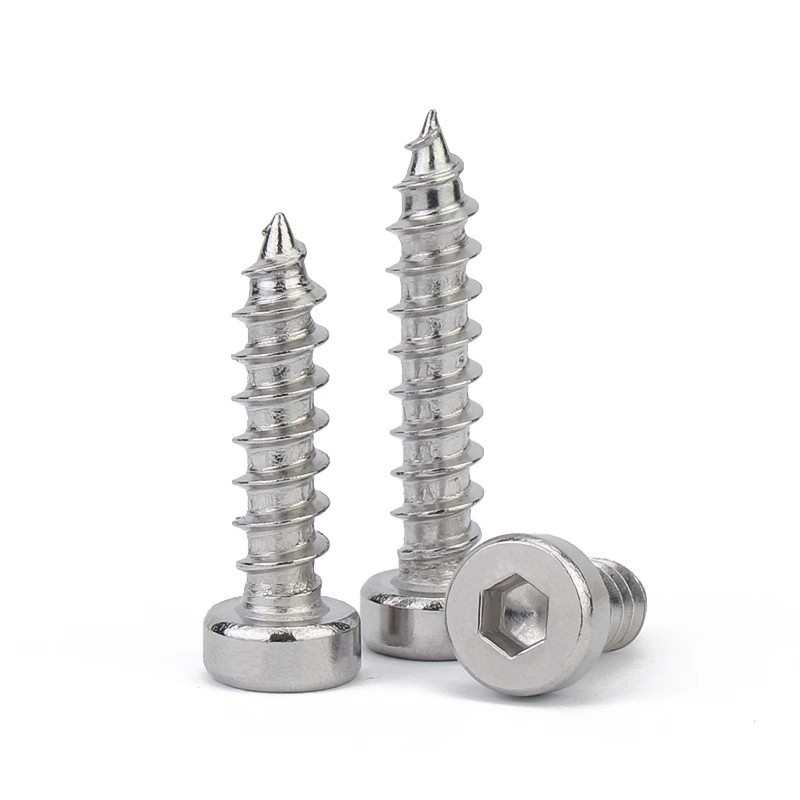 内六角7984薄木螺钉现货圆柱m2螺丝不锈钢攻速-自头m10304发自攻 - 图2