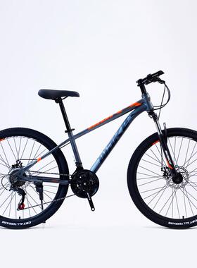 山地车26寸成人学生越野变速自行车双碟刹21速bicycle减震单车