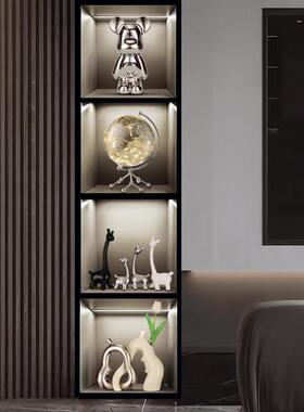 轻奢高端大气酒柜装饰品摆件高档客厅餐边电视玻璃柜家居软装套装