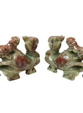 玉器摆件21岁钰摆件 神龟本命年白虎龟岫厘米龟玉玄武龙护程