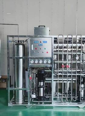 纯水备500428升卫设生级双级反渗化透化妆品GM化P设备无尘车间纯