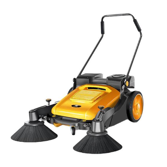 Hand push sweeper ໂຮງງານຜະລິດກະສິກໍາ ມືຂະຫນາດນ້ອຍ sweeper unpowered ໃບ sweeper
