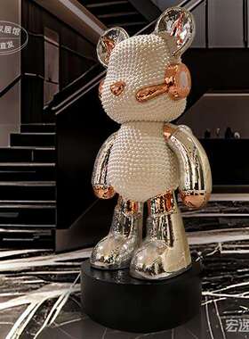 轻奢客厅落地暴力现代摆件电视柜存钱罐卡通网红创意简约装饰品