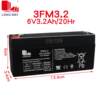 Chuangnai 6V1.3AH Kaiying battery electronic scale balance crane scale attendance machine fire host 6v3.2a12v battery