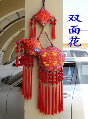 双面绣葫芦T99868挂饰家居客厅件办室店铺客栈装饰品双面刺公花壁