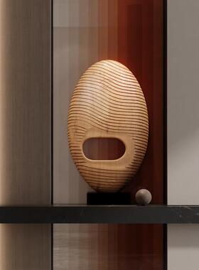 创意诧风雕塑摆样板间艺楼术品STS-DS-1酒店售处落地件装寂饰