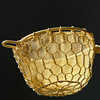 Traditional hand-woven silver mesh tea leak Brass tea filter teapot woven funnel handle tea filter tea set accessories