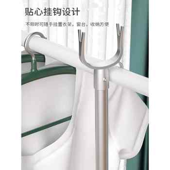 ເສື້ອຜ້າອົບແຫ້ງ pole stainless steel telescopic single pole one support clothes pole clothes fork ya fork clothes drying pole cool clothes pole cool clothes guard