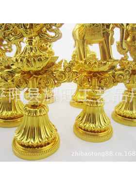 /轮王七珍/七宝七政宝/精美亮金轮王七珍/特大号28cm精品转经轮