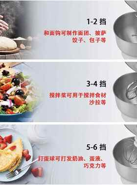 跨境台式打蛋器电动家用多功能厨师机小型搅拌浆料和面绞肉榨汁机