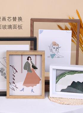 拍立得透明相框DIY亲子装饰画