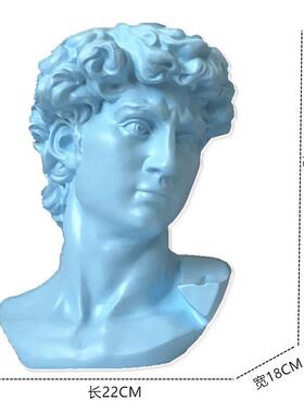 树脂工艺品摆简件大卫头像美术绘303NB56CM模画型人像雕像现代居