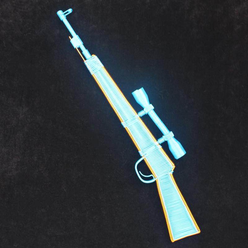 铝线编织98K儿童玩具枪模型创意礼物金属铁丝DIY制作M416手工艺品,淘宝优惠券,粉丝福利购,淘宝优惠卷