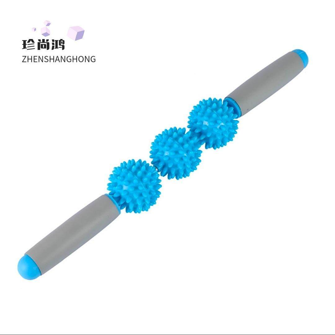 瑜伽狼牙棒刺猬球深度按摩小腿肌肉放松滚轴健身筋膜棒滚轮长高,淘宝优惠券,粉丝福利购,淘宝优惠卷