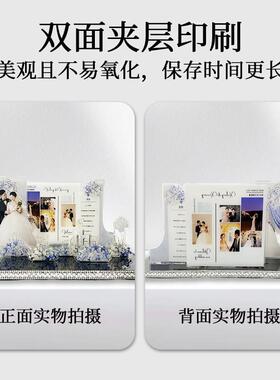 新婚结婚订婚礼物成品送新人压克力送闺蜜微景观定制摆件中式礼品
