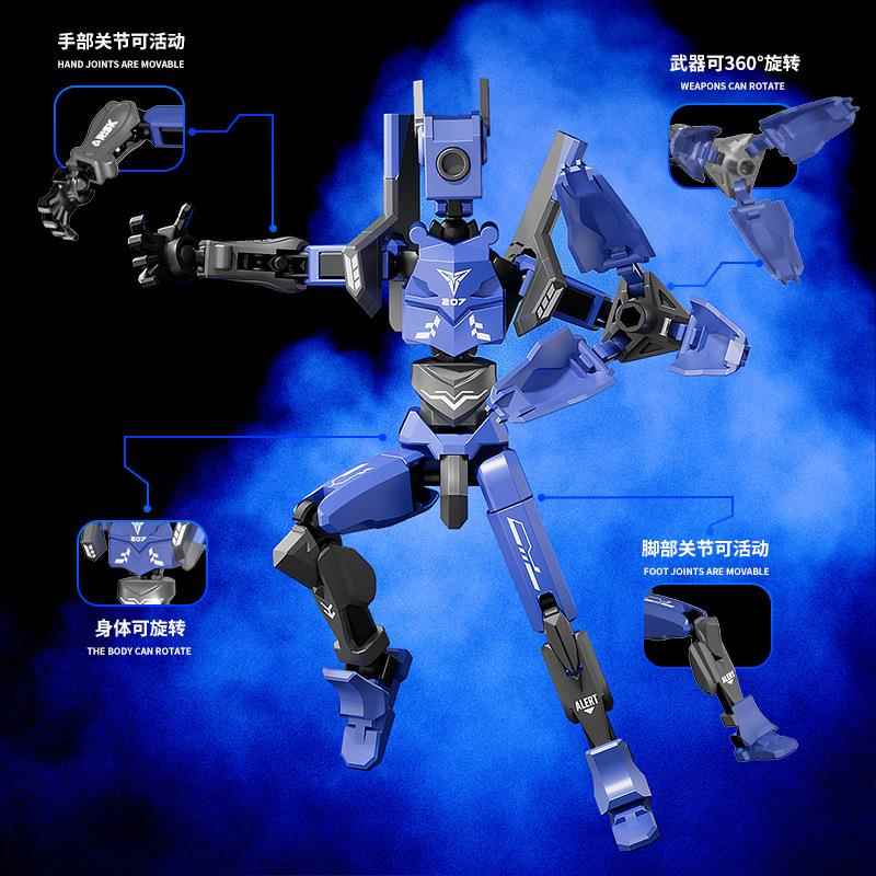 多关节磁吸3D打印人偶积木益智磁吸拼装玩具少儿益智模型儿童玩具 - 图2