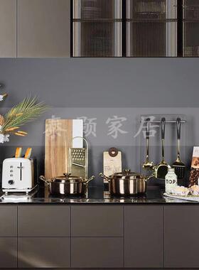 现代样板间饰摆厅简约家品具件展橱柜酒柜软装饰品厨房摆放样板房