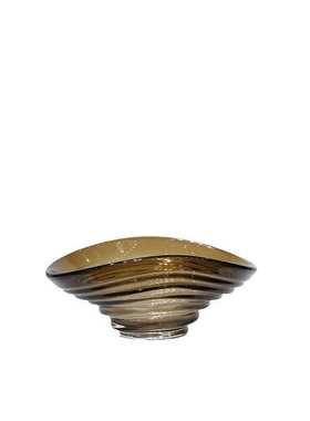 现代轻奢玻璃水果盘创意家居摆件样板放家居软装室内异形装饰盘