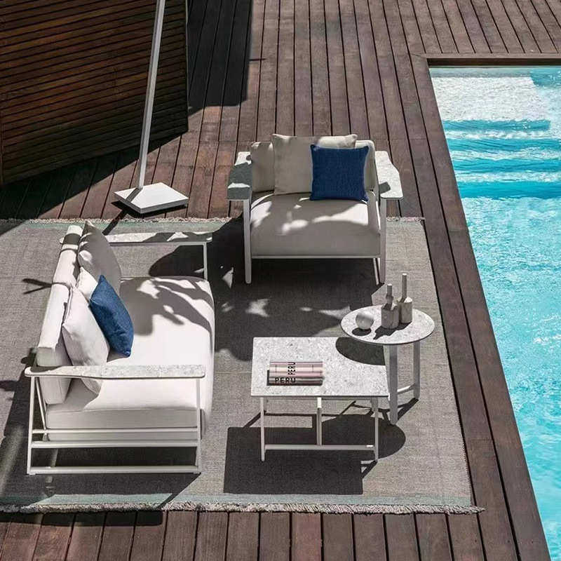 户外沙发不锈钢庭院露台酒店花园防水防晒座椅组合售楼部室外家具,淘宝优惠券,粉丝福利购,淘宝优惠卷