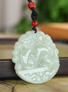 和田玉如意玉吊坠款貔貅如意宝宝玉吊坠平安无事牌玉石玉佩玉器