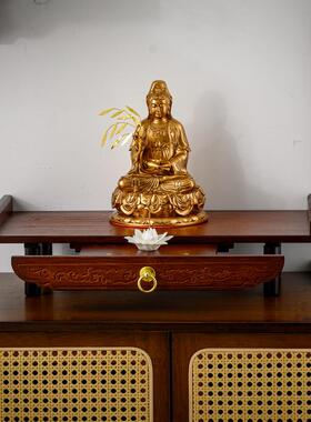 佛龛小型供桌神台神龛财神爷柜子菩萨供奉案台家用观音佛像供座台