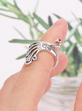 织毛衣跨境爆款复古钩针戒指指环