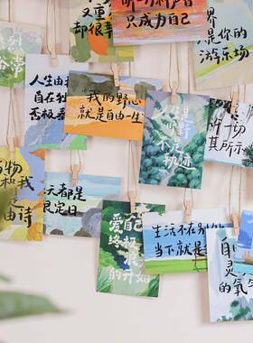 照片墙创意壁挂装饰手工木珠麻绳木夹照片展示创意相片收纳绳夹